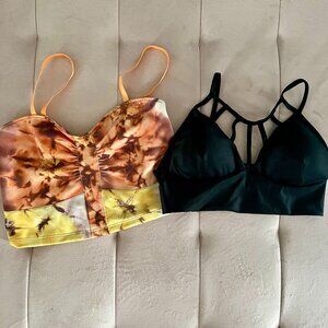 Fun Bundle: 1 Mika Crop Top + 1 Unique Brazilian Workout Top Size S